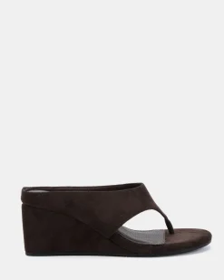 BIBI ESPRESSO SUEDE Wedge Heels