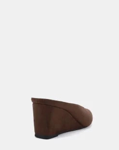 BOND ESPRESSO SUEDE Wedge Heels