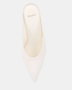 BOND White Smooth Wedge Heels
