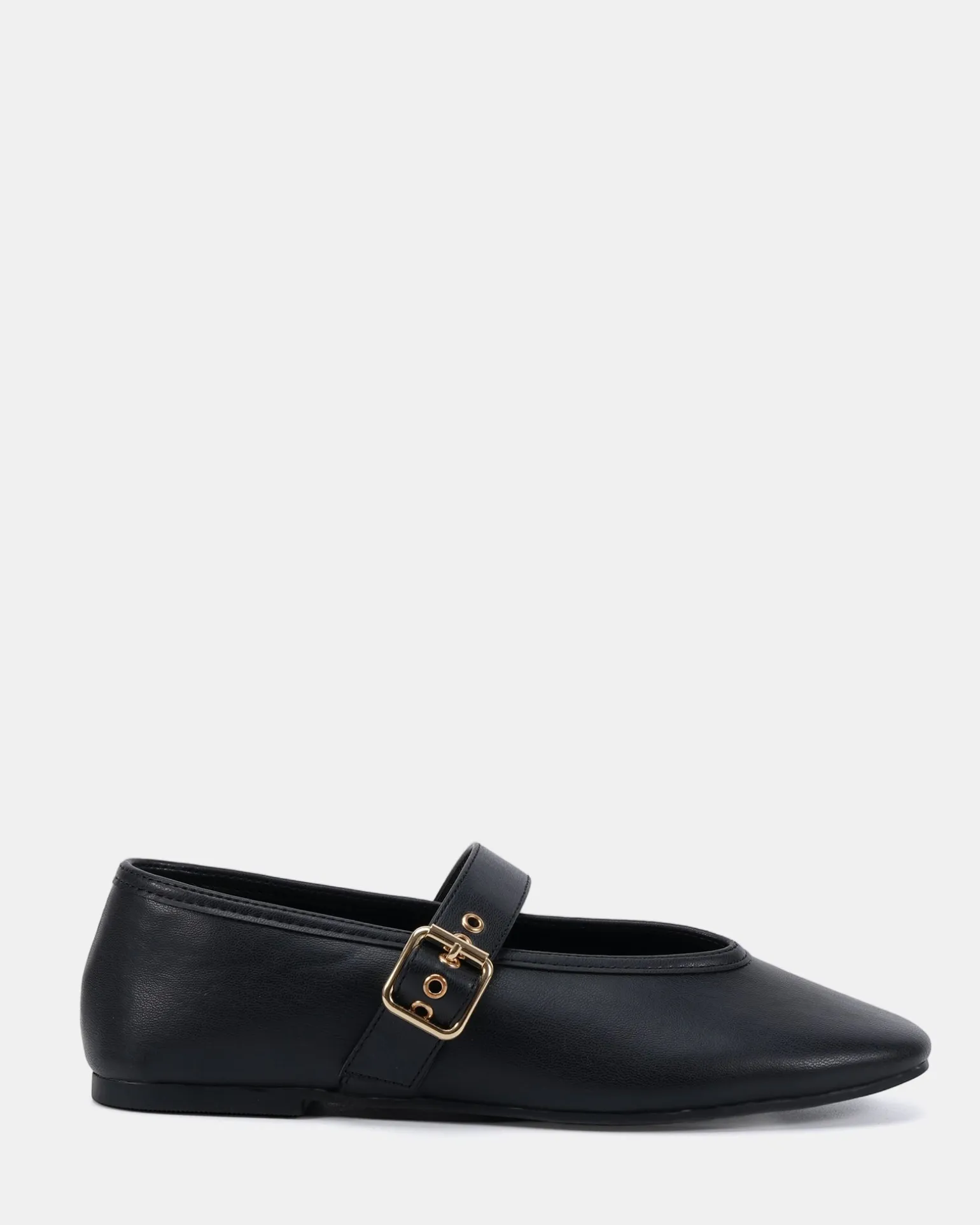 CADE Black Smooth Ballet Flats