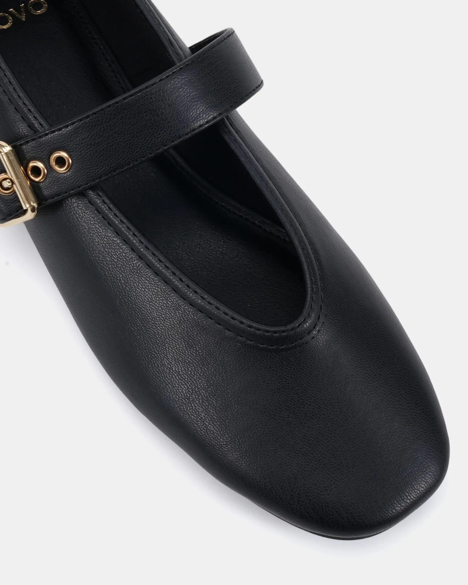 CADE Black Smooth Ballet Flats