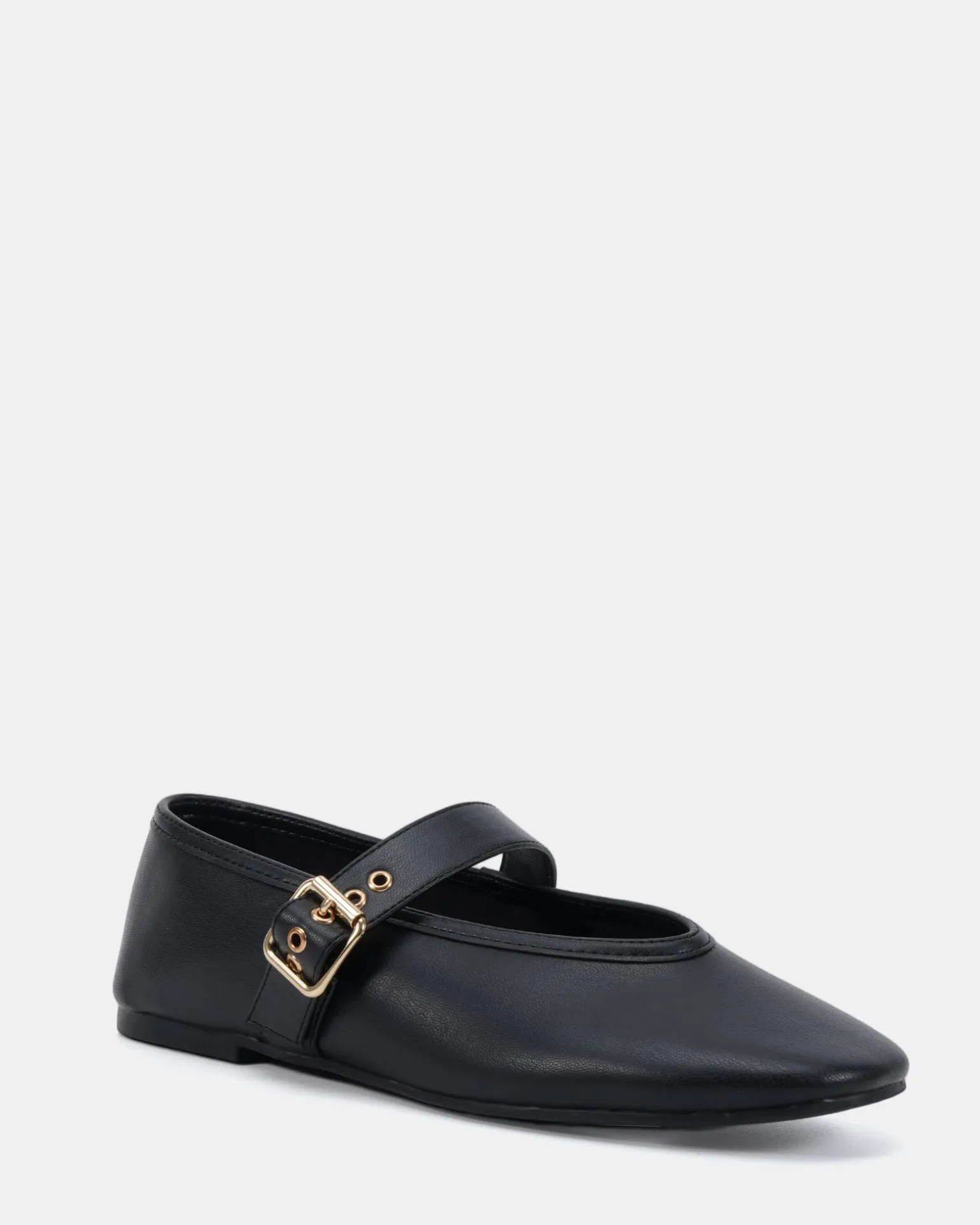 CADE Black Smooth Ballet Flats