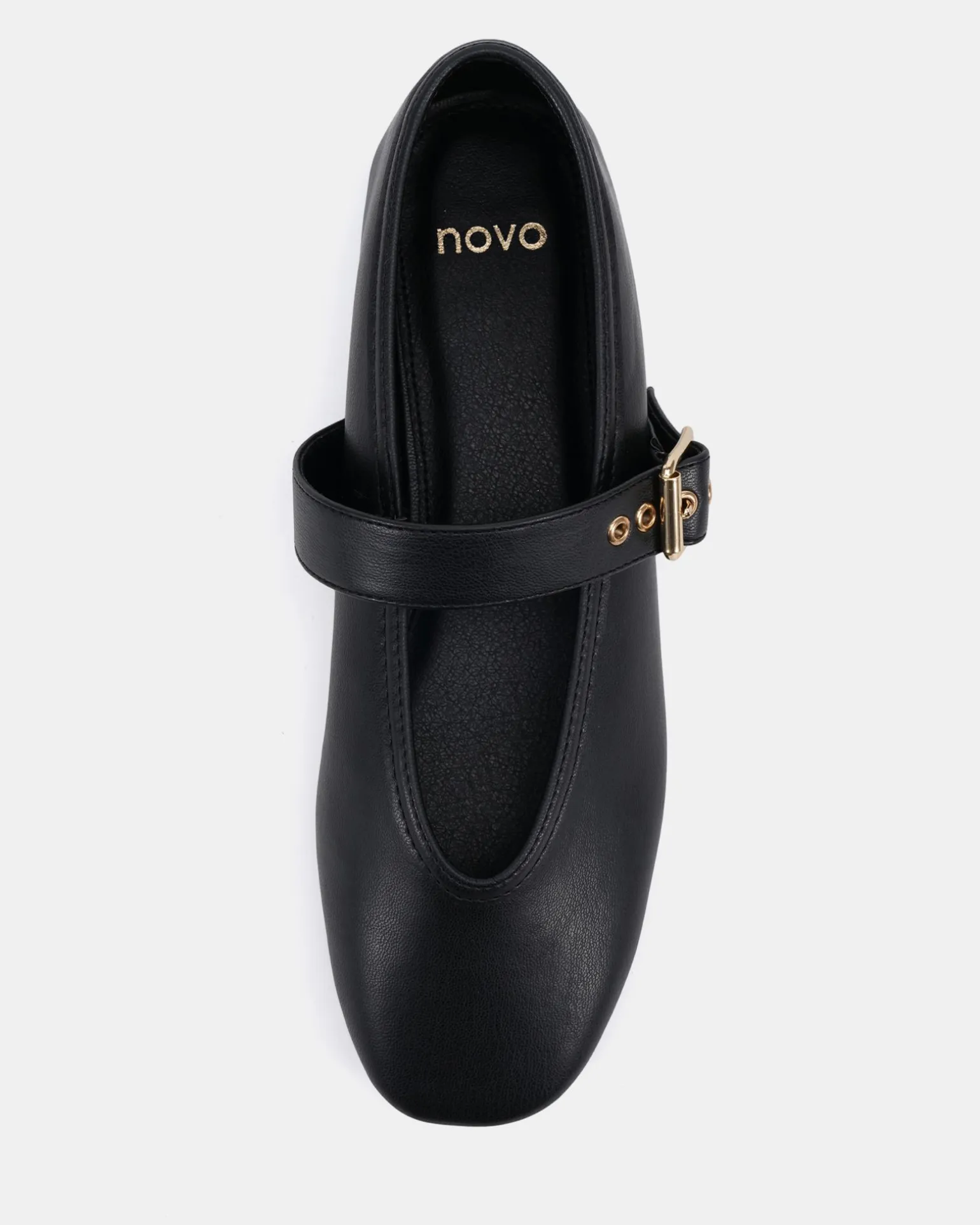 CADE Black Smooth Ballet Flats
