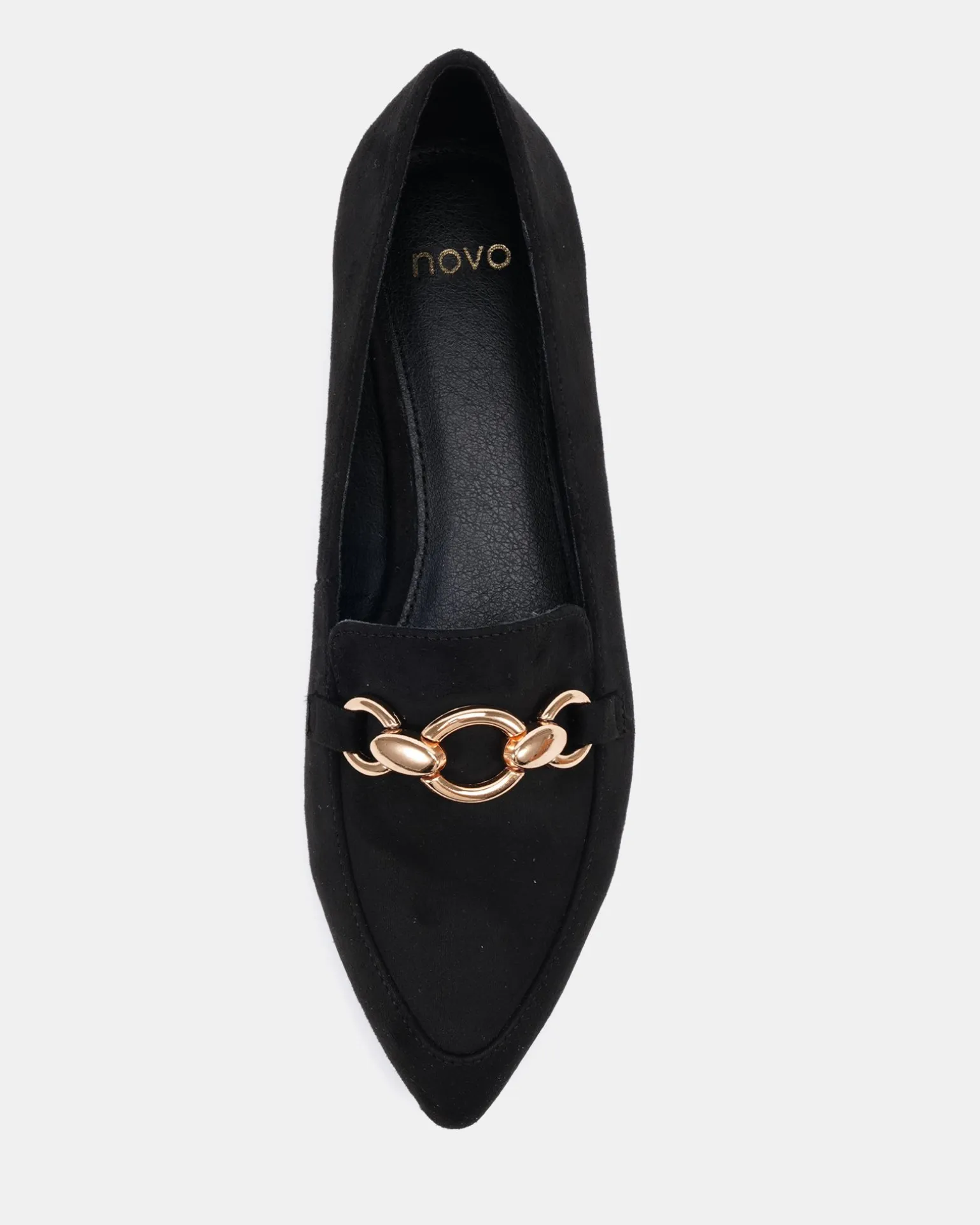 CALLIOPE Black Suede Ballet Flats