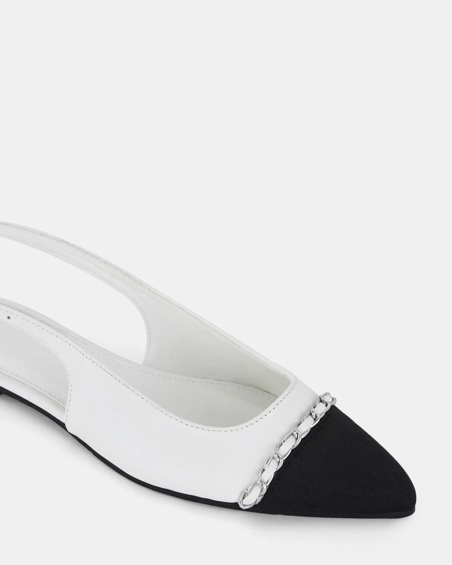 CANDI WHITE Ballet Flats