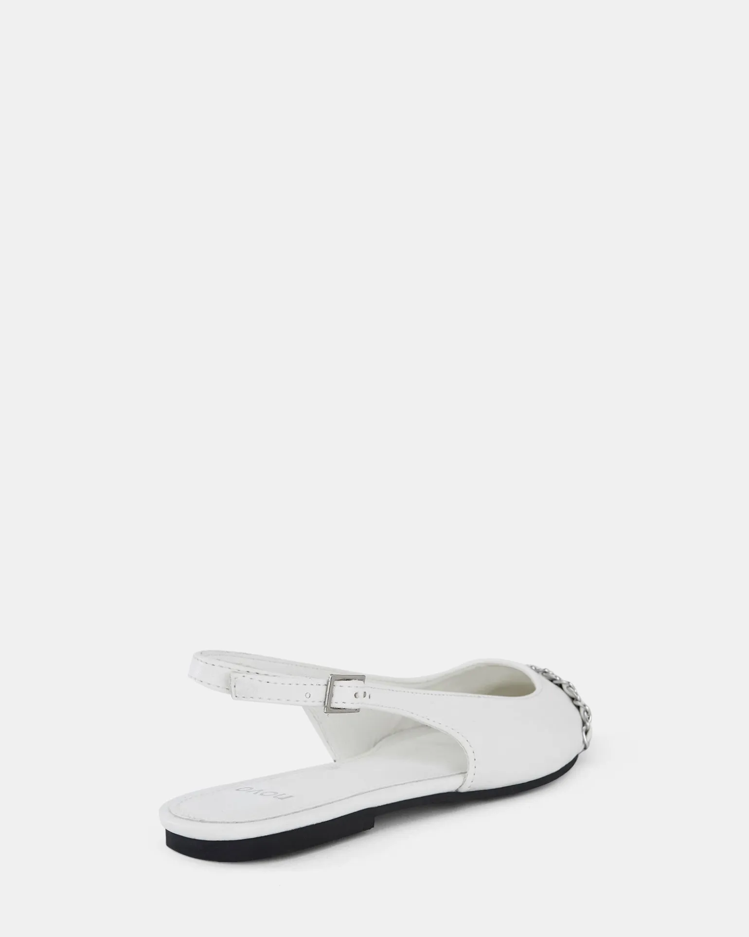 CANDI WHITE Ballet Flats