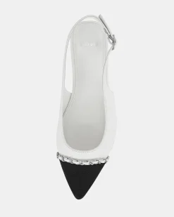 CANDI WHITE Ballet Flats