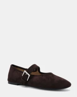 CANELO ESPRESSO SUEDE Ballet Flats