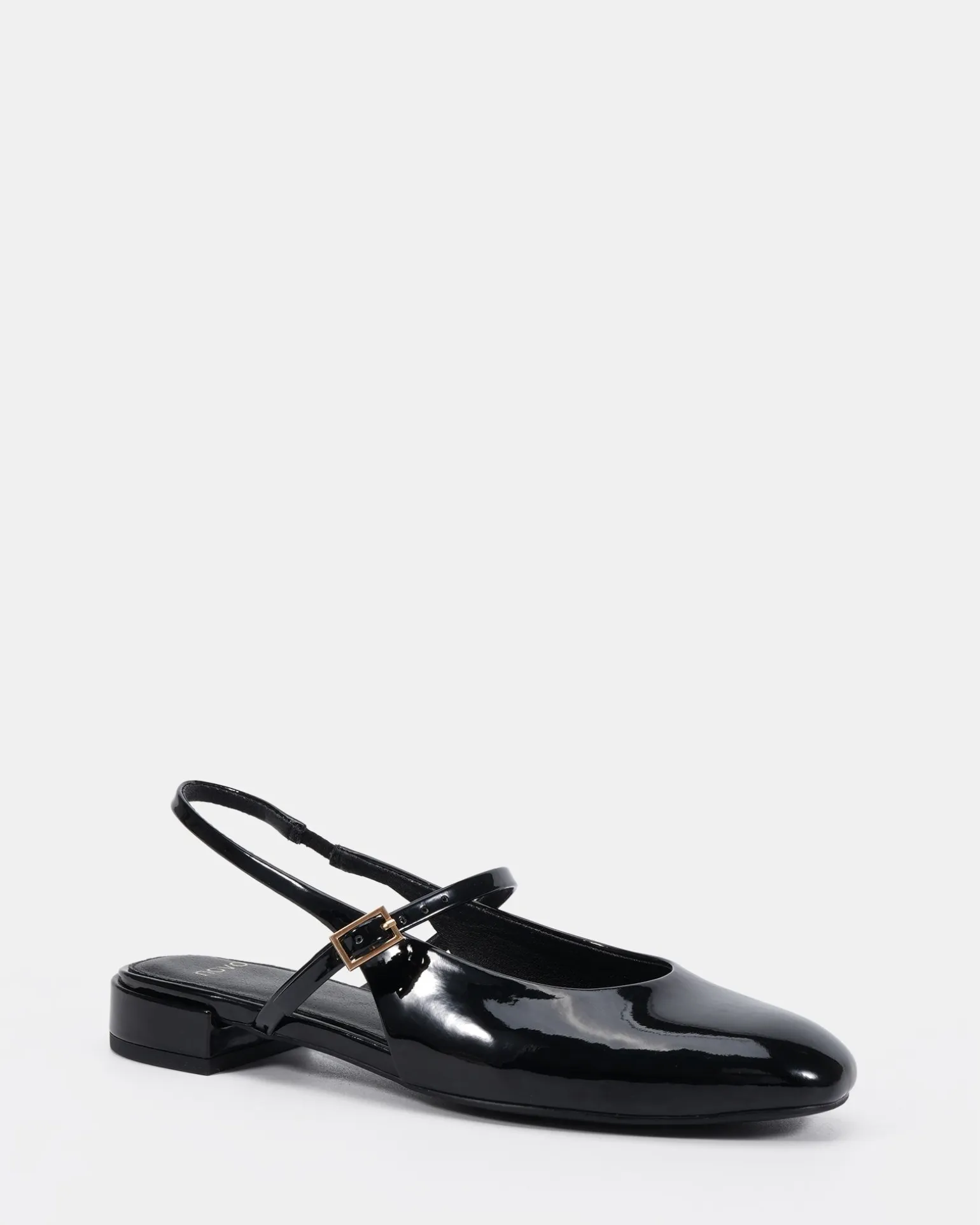 CAPABLE Black Patent Ballet Flats