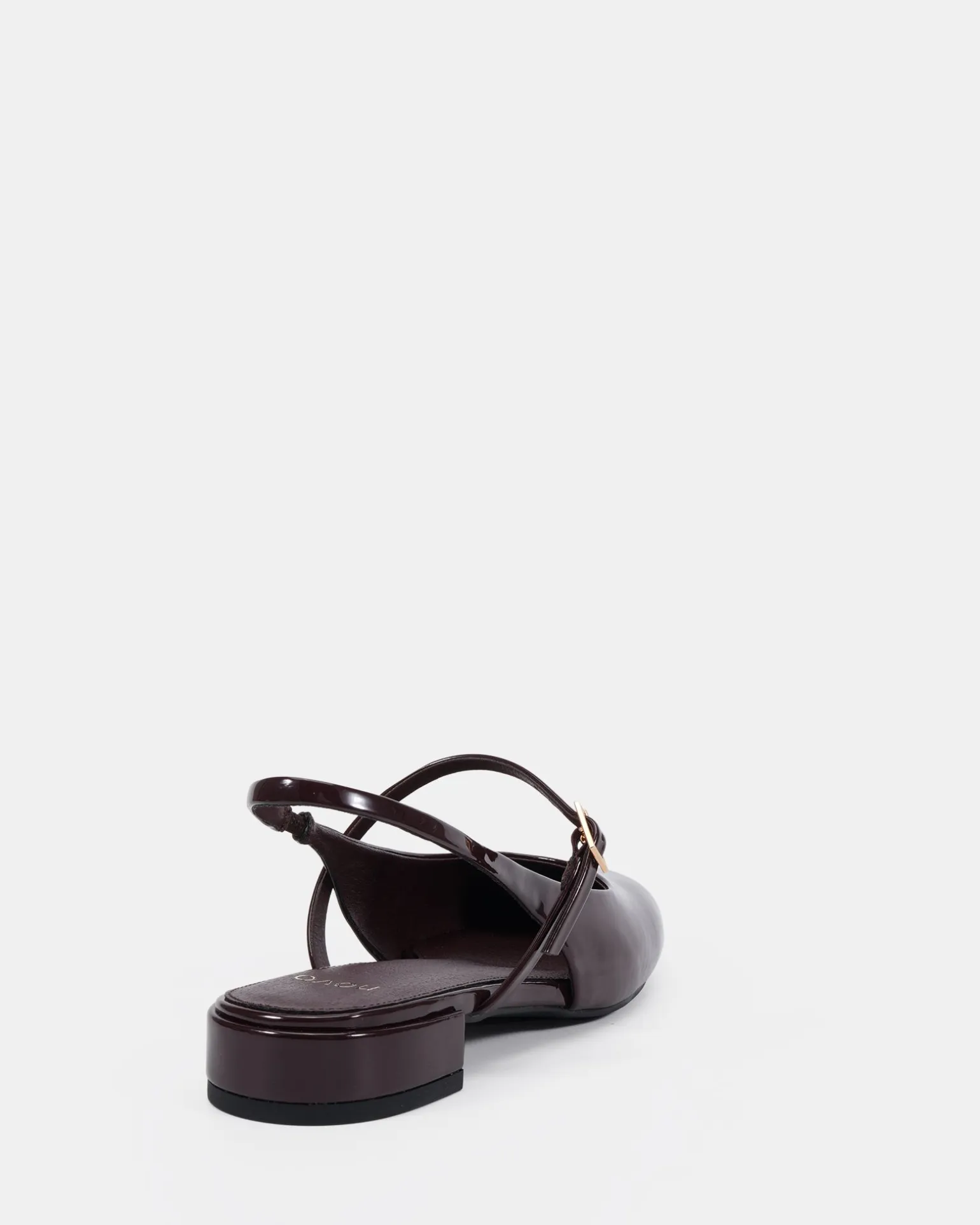 CAPABLE ESPRESSO PATENT Ballet Flats