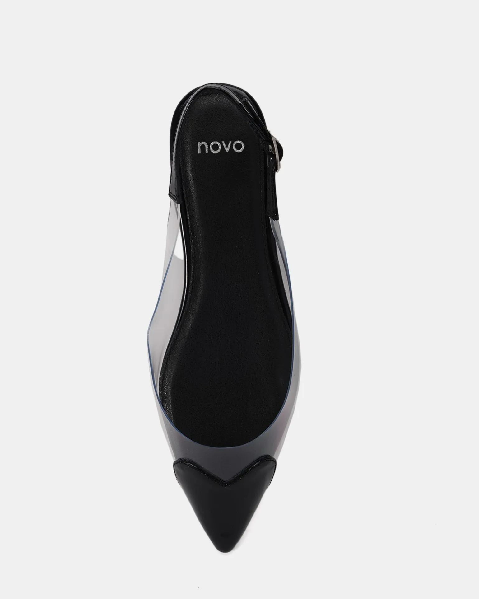 CARESS Black Patent Ballet Flats