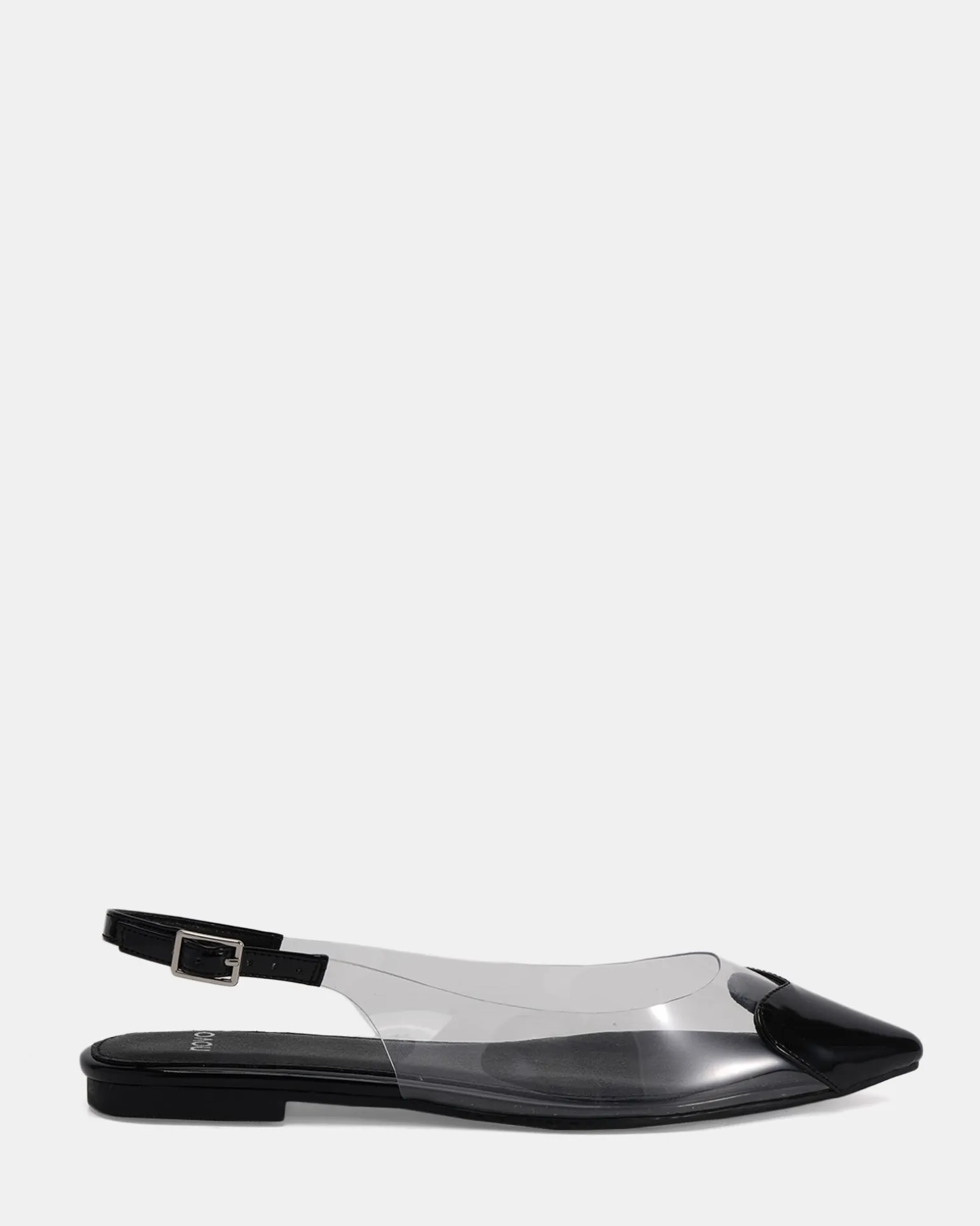 CARESS Black Patent Ballet Flats