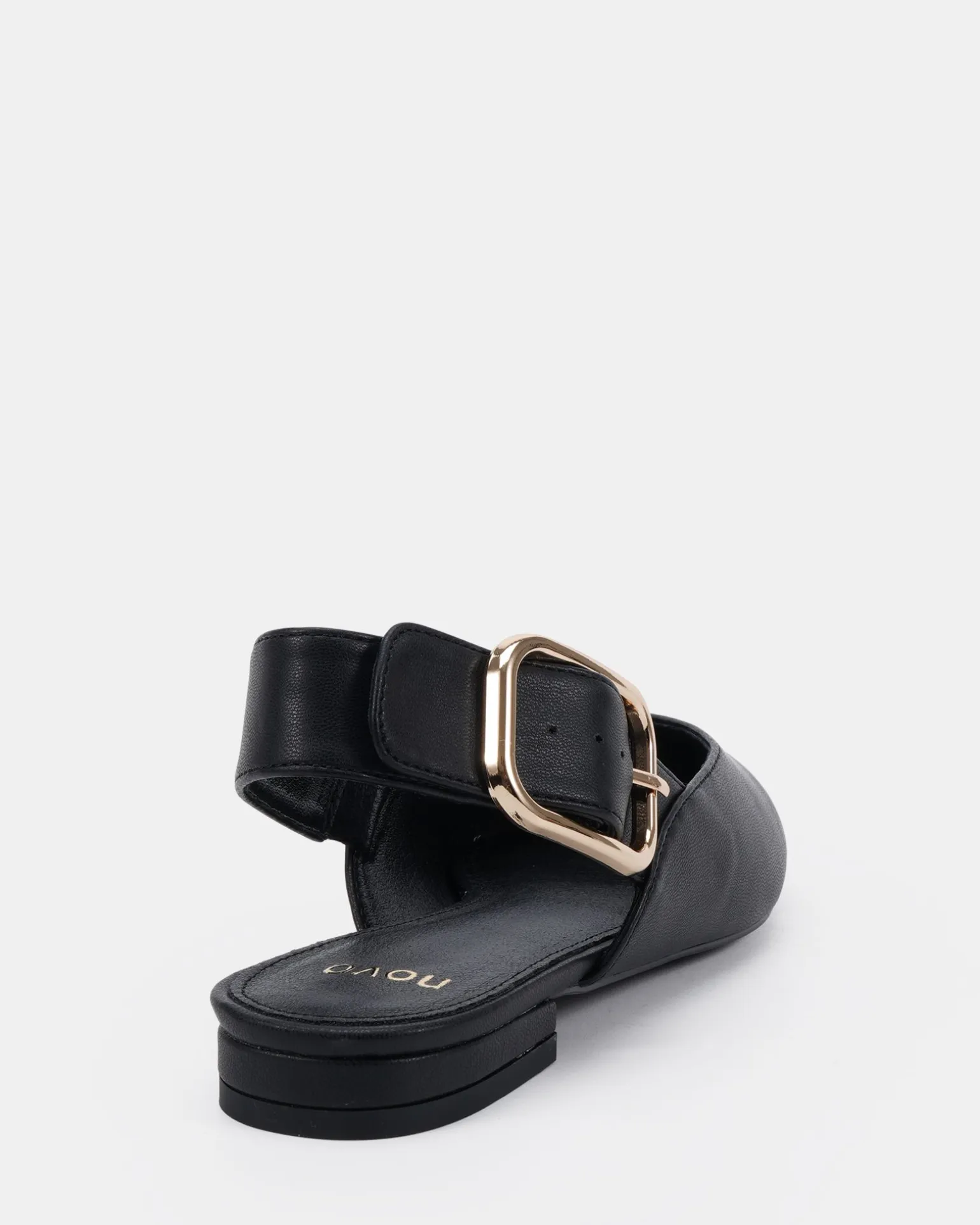 CARITAS Black Smooth Ballet Flats