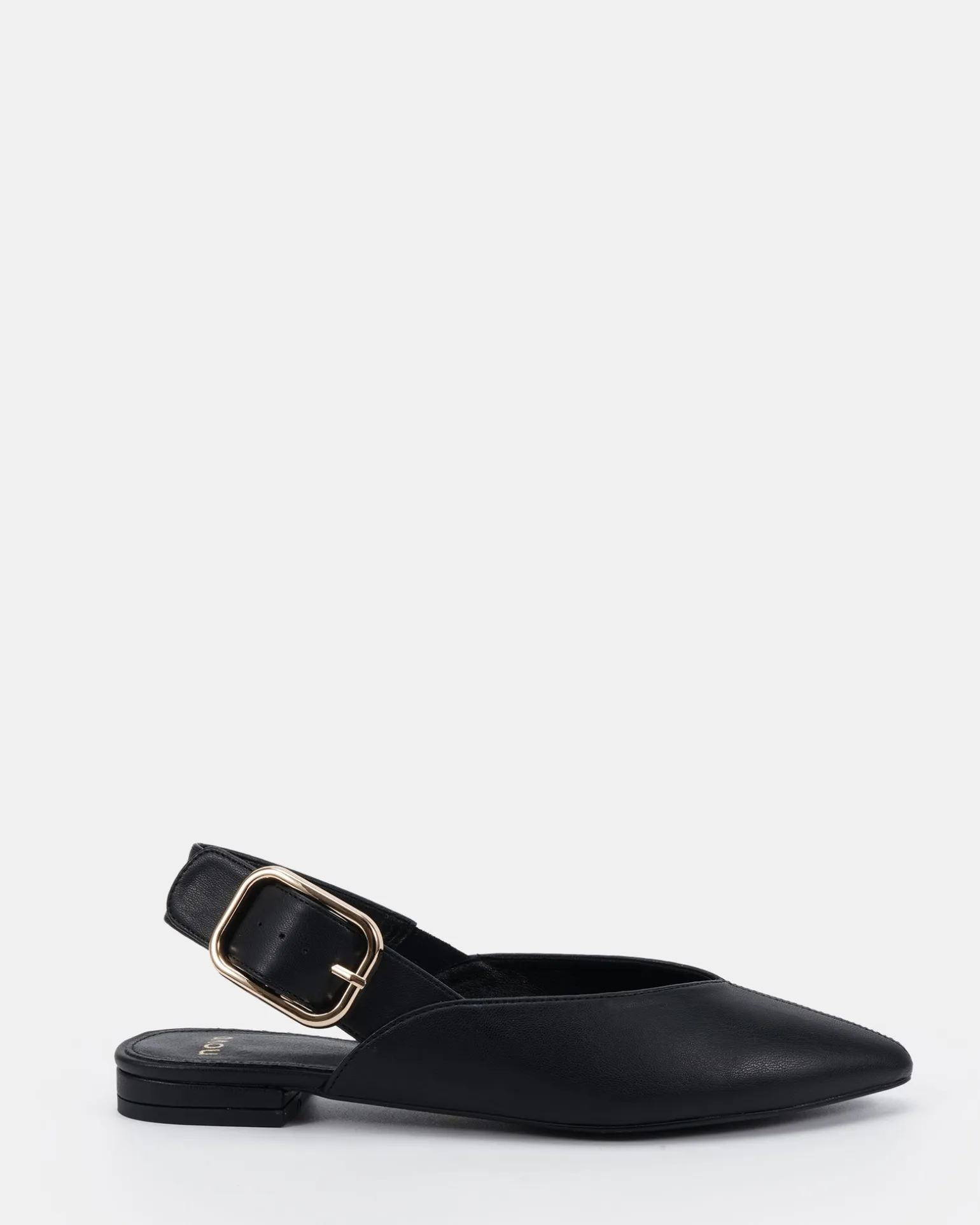 CARITAS Black Smooth Ballet Flats