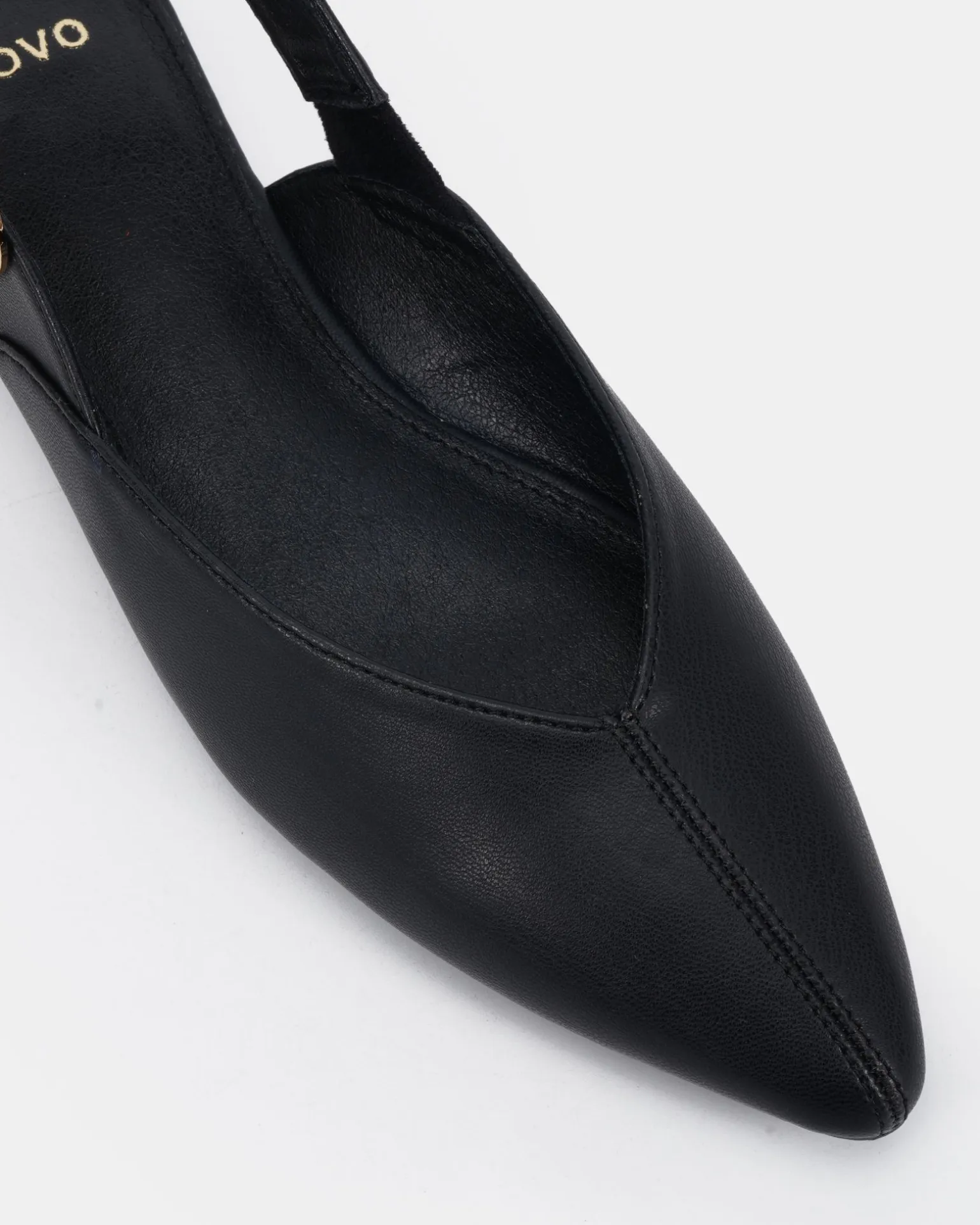 CARITAS Black Smooth Ballet Flats