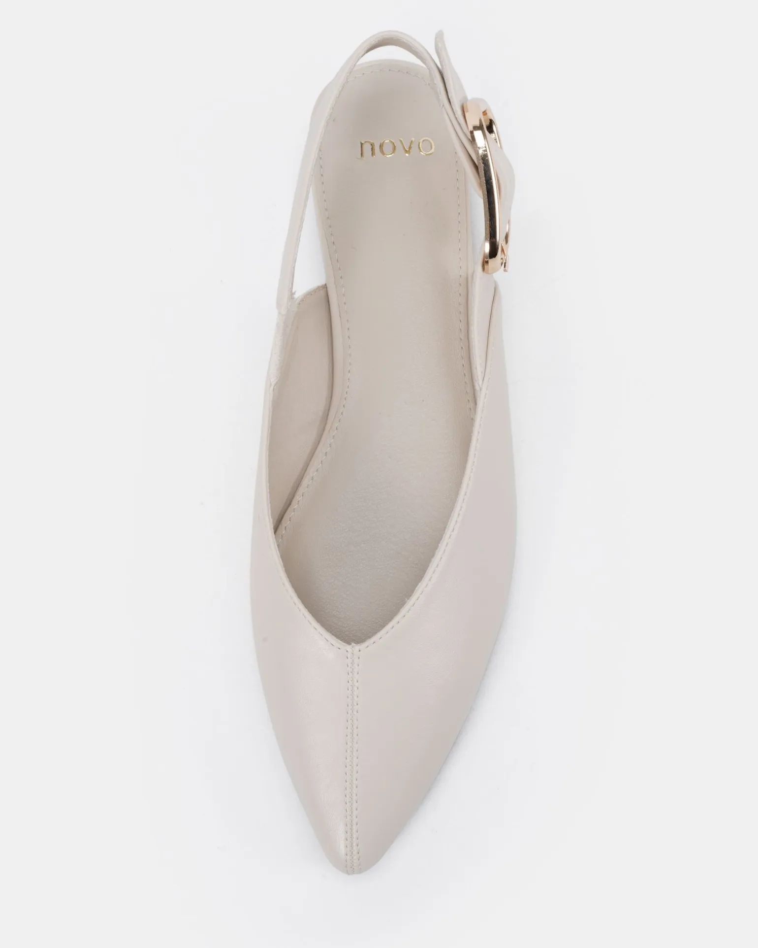 CARITAS CREAM SMOOTH Ballet Flats
