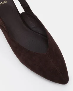 CARITAS ESPRESSO SUEDE Ballet Flats