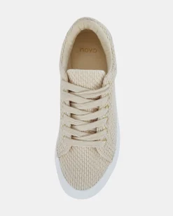 CARL BEIGE Lace Up Sneakers