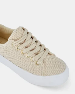 CARL BEIGE Lace Up Sneakers