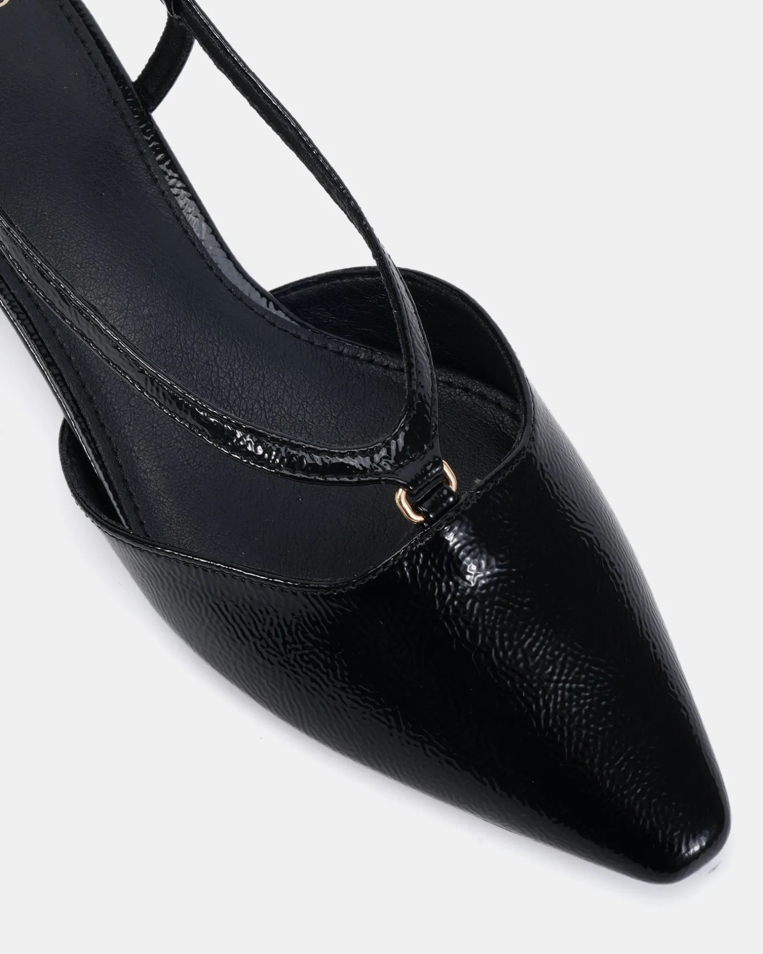 CARLISTA BLACK CRINKLE PATENT Smart Casual