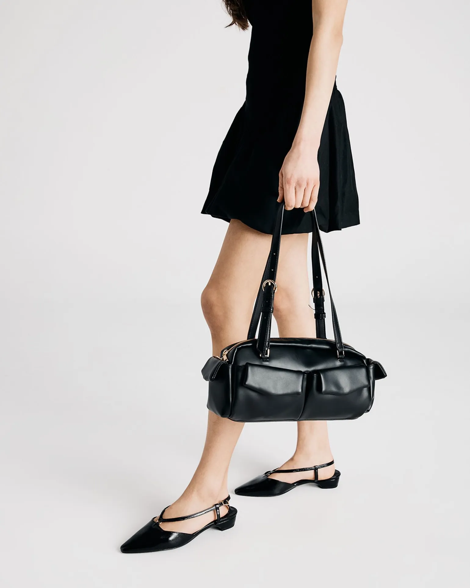 CARLISTA BLACK CRINKLE PATENT Smart Casual