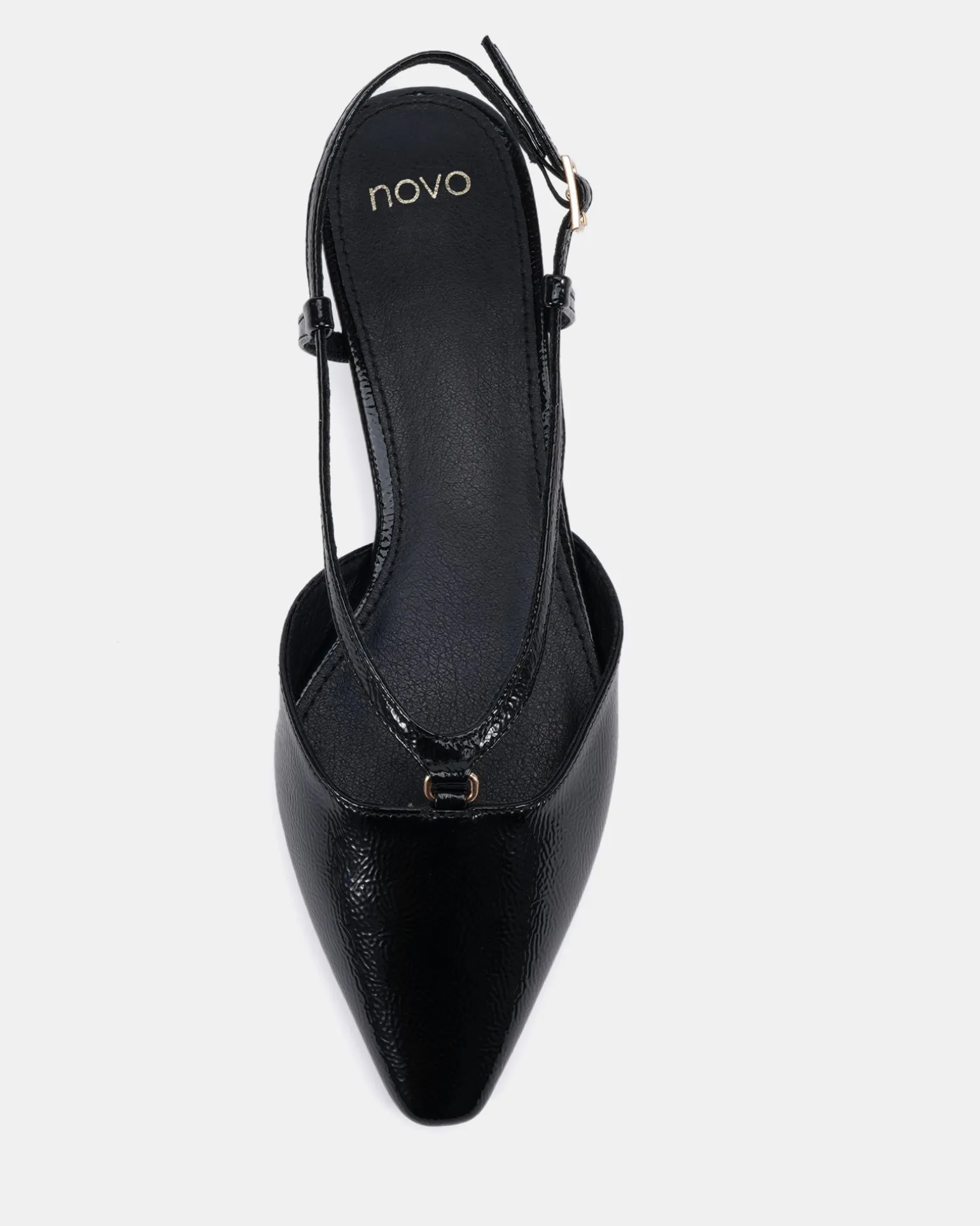 CARLISTA BLACK CRINKLE PATENT Smart Casual