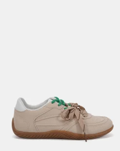 CAROOSO BEIGE Lace Up Sneakers
