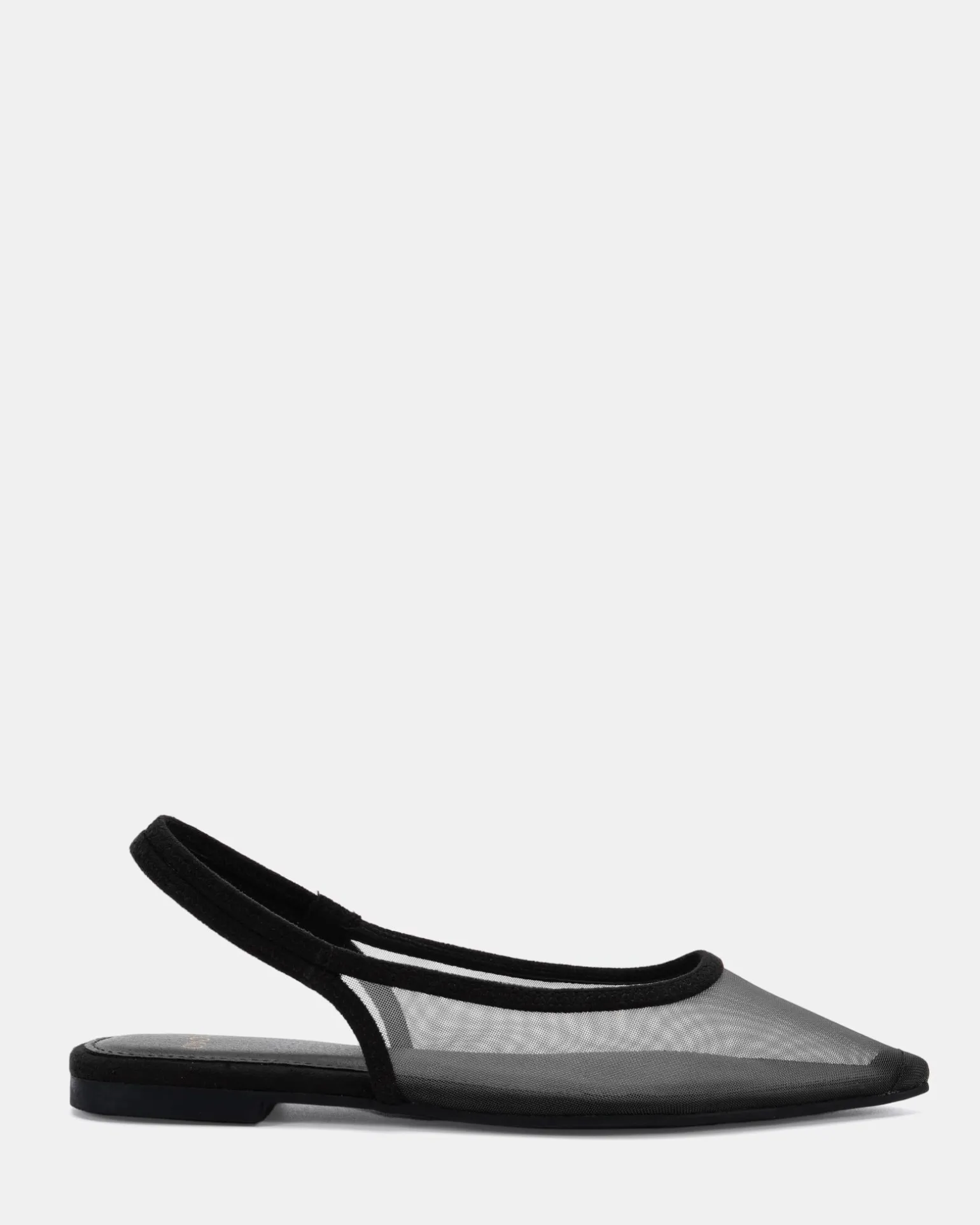 CASSEY Black Mesh Ballet Flats