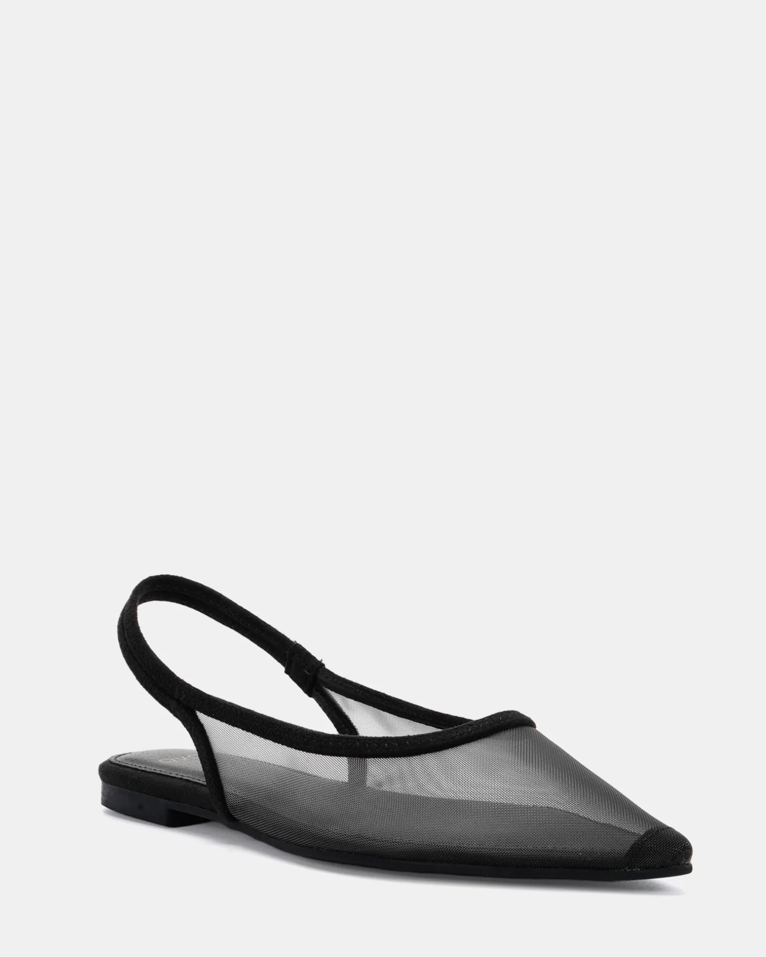 CASSEY Black Mesh Ballet Flats