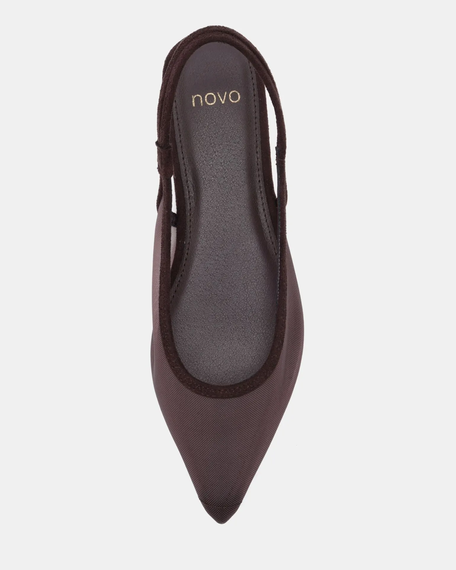 CASSEY ESPRESSO MESH Ballet Flats