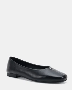 CENT Black Smooth Ballet Flats