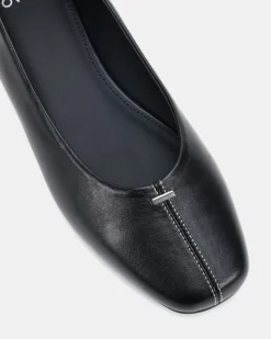 CENT Black Smooth Ballet Flats