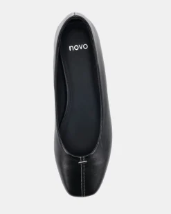 CENT Black Smooth Ballet Flats