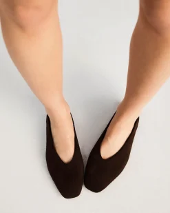 CHANDER ESPRESSO SUEDE Ballet Flats