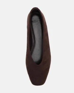 CHANDER ESPRESSO SUEDE Ballet Flats