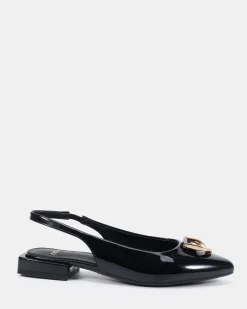 CHILLY Black Patent Ballet Flats