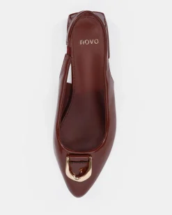 CHILLY PLUM PATENT Ballet Flats