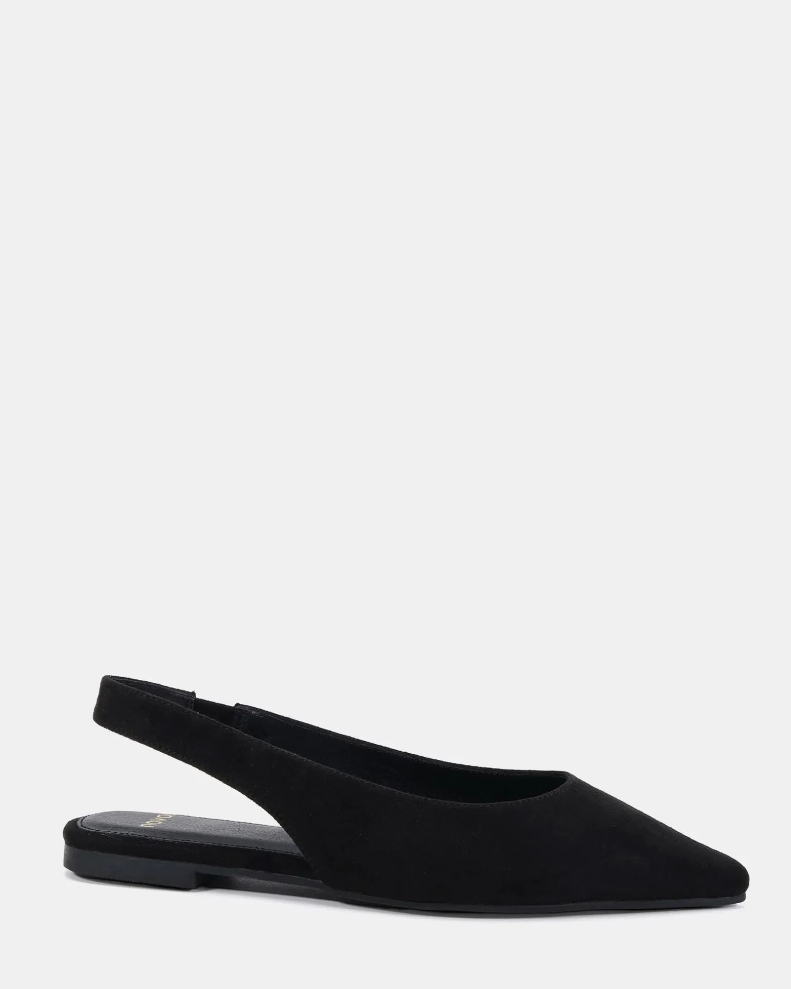 CHIP Black Suede Ballet Flats