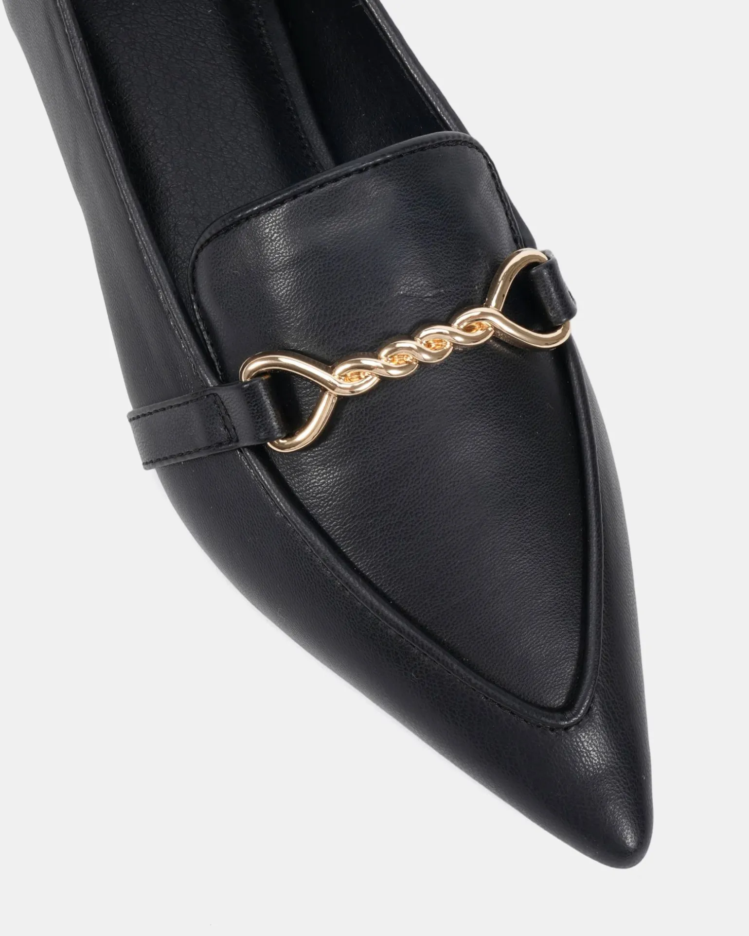 CLEVE Black Smooth Ballet Flats