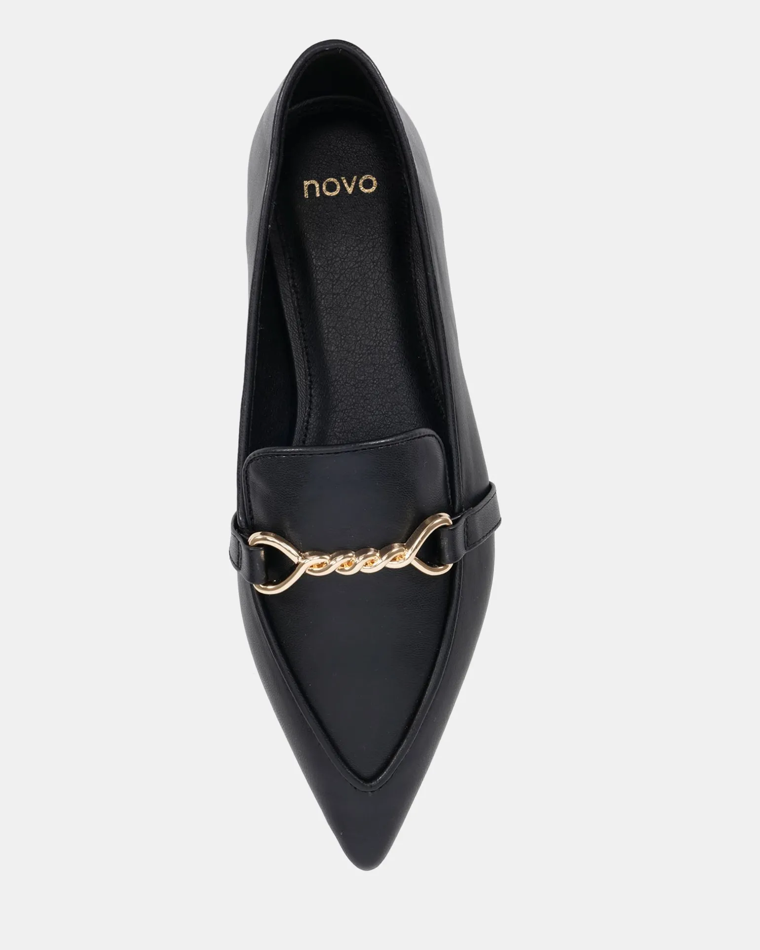 CLEVE Black Smooth Ballet Flats