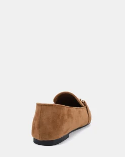 CLEVE Caramel Suede Ballet Flats