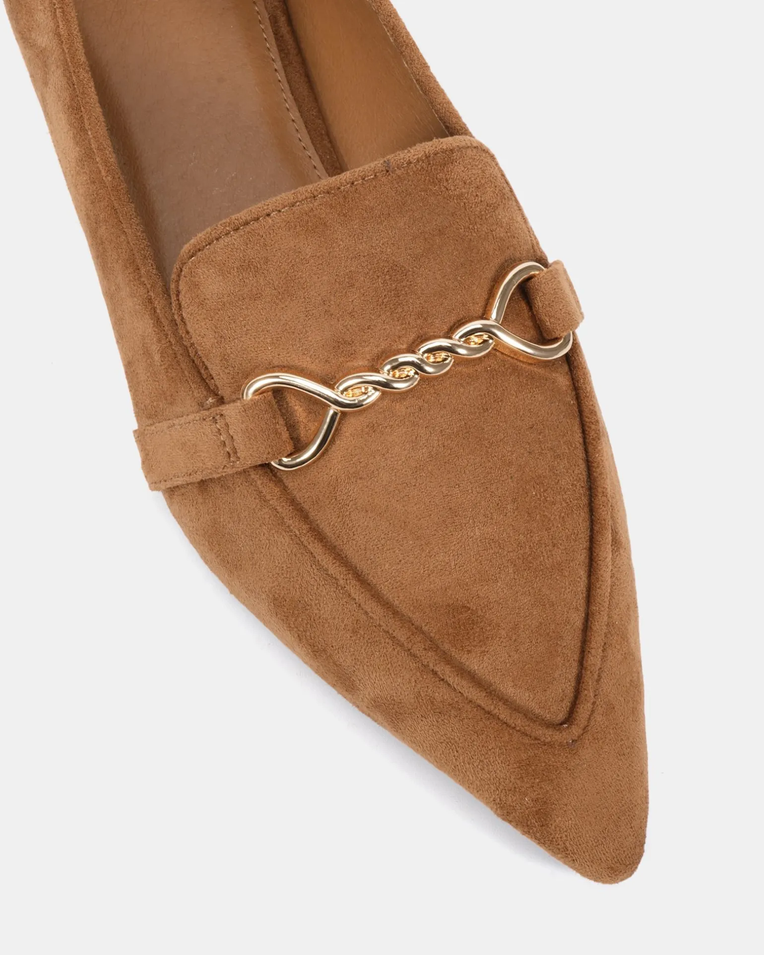 CLEVE Caramel Suede Ballet Flats