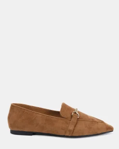 CLEVE Caramel Suede Ballet Flats