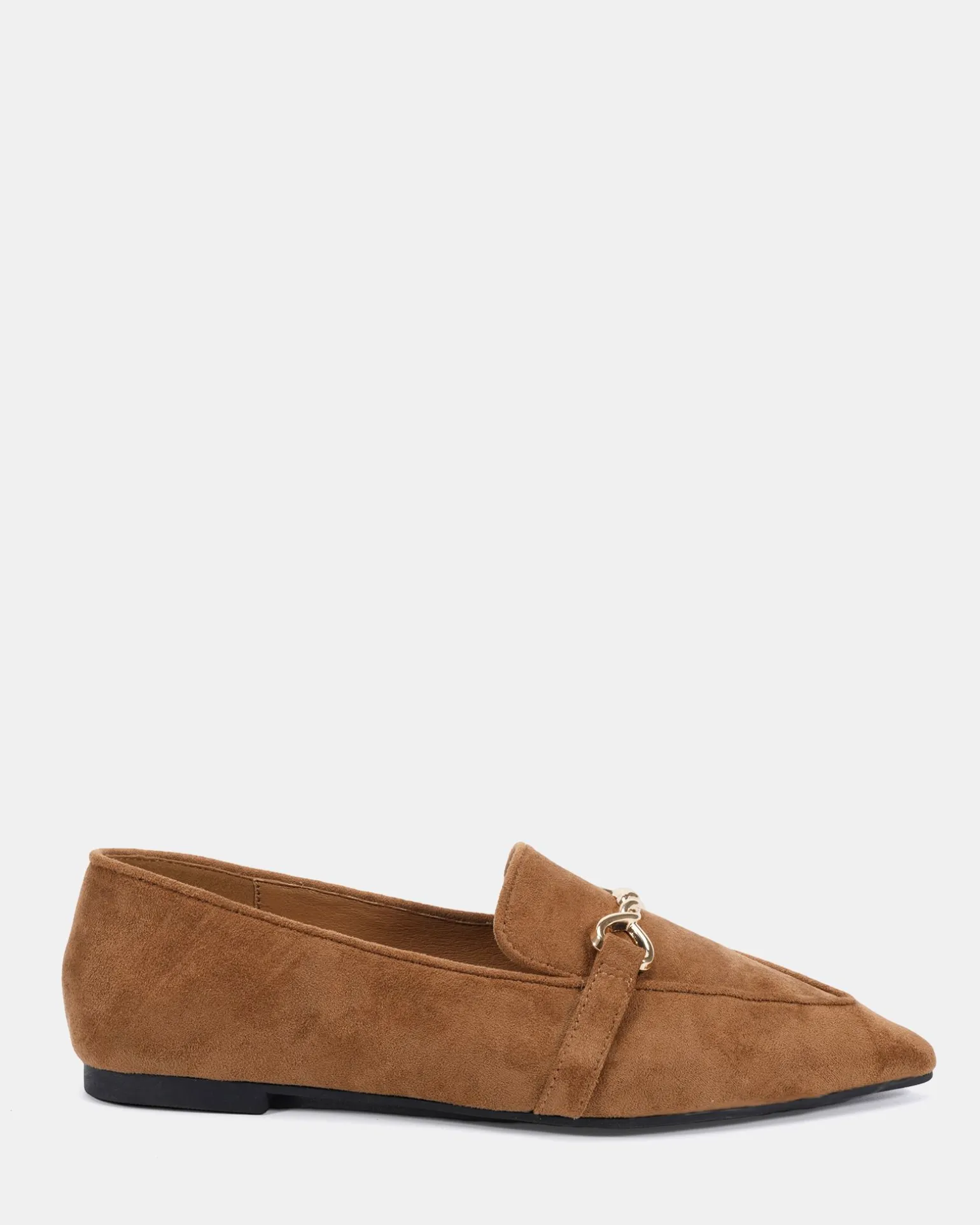 CLEVE Caramel Suede Ballet Flats