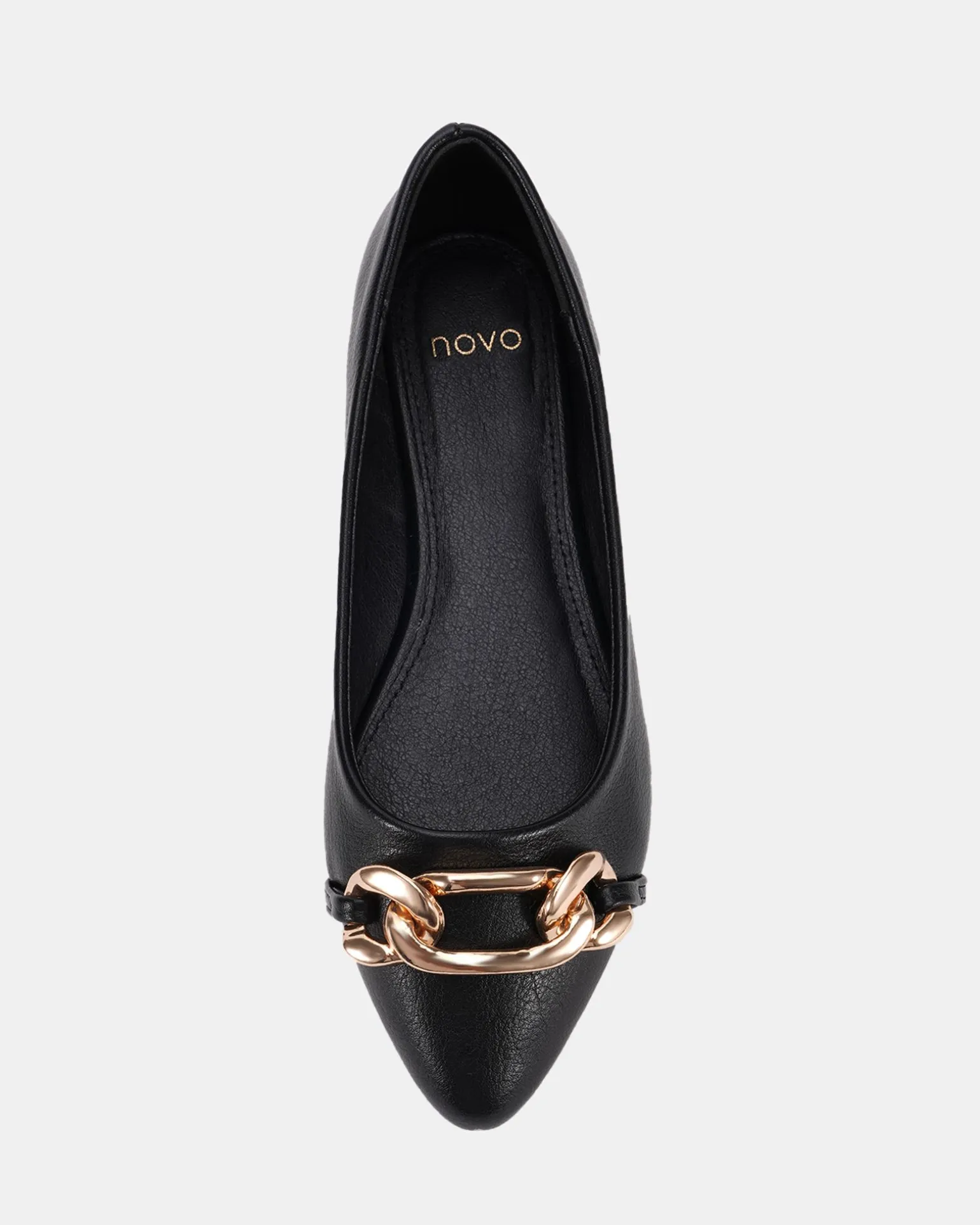 CLOVA BLACK Ballet Flats
