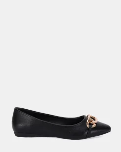 CLOVA BLACK Ballet Flats