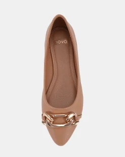 CLOVA CAMEL Ballet Flats