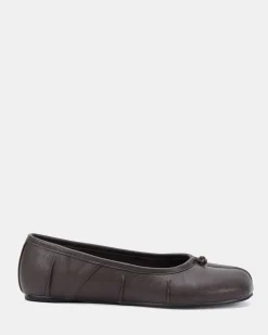 CONCRETE ESPRESSO Ballet Flats