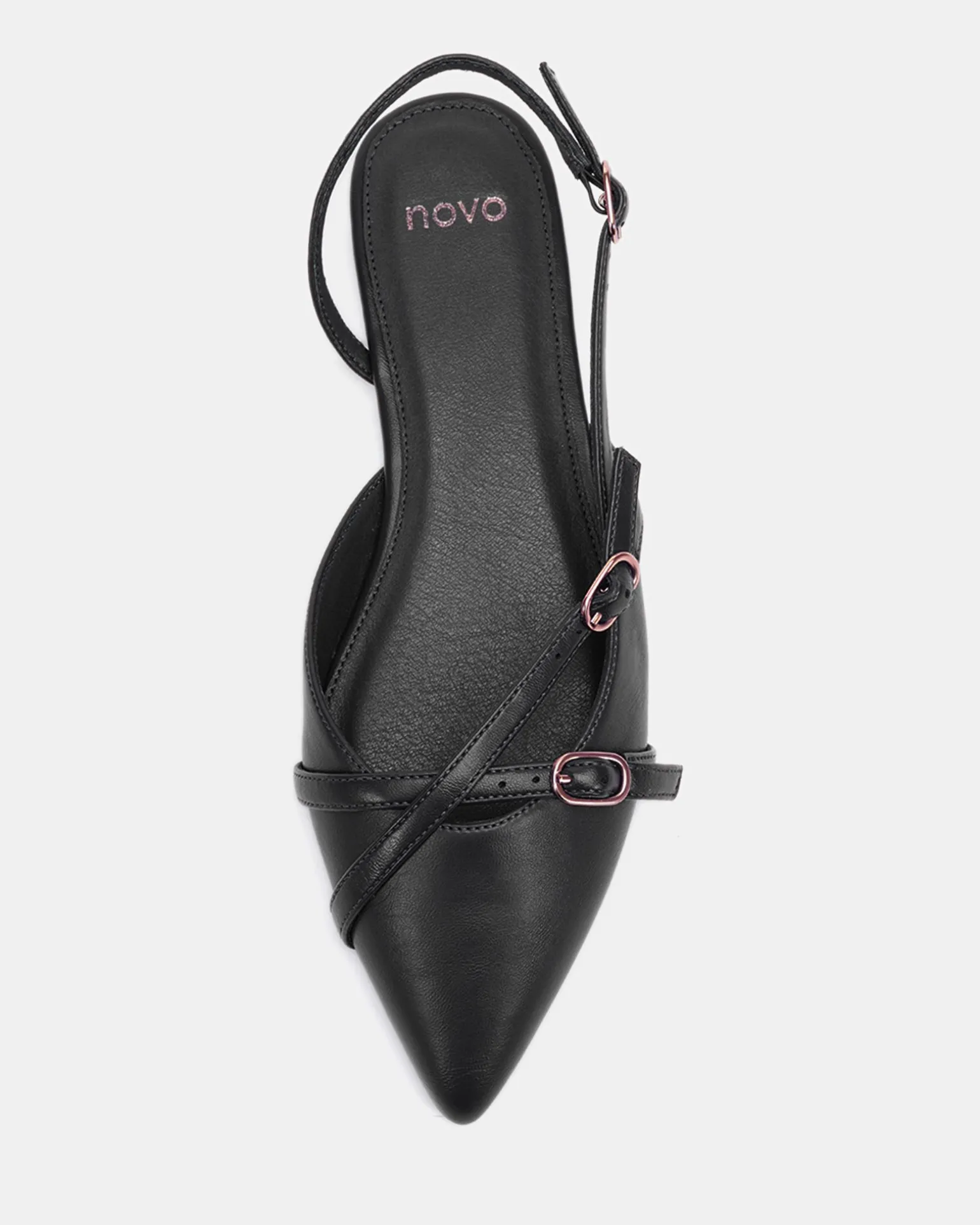 CORBIN BLACK Ballet Flats