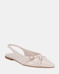 CORDOVA CREAM PATENT Ballet Flats
